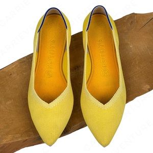 Rothy’s The Point Sunshine Yellow Retired Flats Size 9